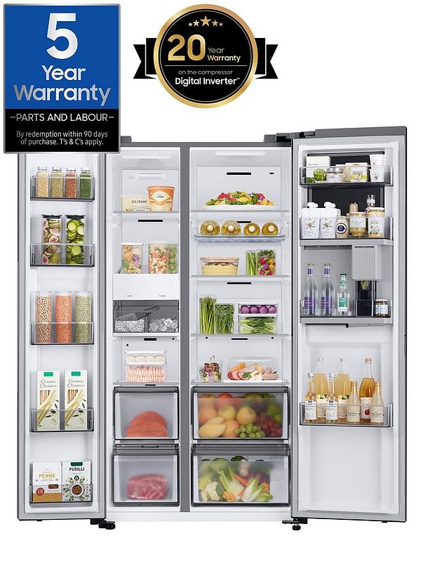 Samsung RH69DG893ES9EU American Style Fridge Freezer with Beverage Centre™ - Silver - Image 2